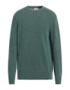 Brooksfield Man Sweater Green Size 44 Virgin Wool, Polyamide