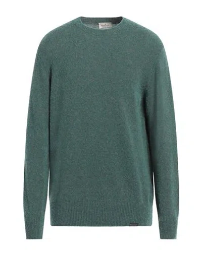 Brooksfield Man Sweater Green Size 44 Virgin Wool, Polyamide