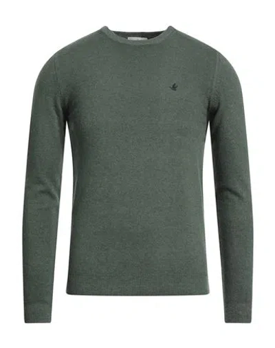 Brooksfield Man Sweater Green Size 48 Wool, Polyamide