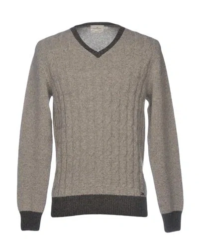 Brooksfield Man Sweater Grey Size 38 Wool, Alpaca Wool, Polyamide, Polyester