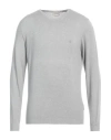 Brooksfield Man Sweater Grey Size 40 Cotton, Wool