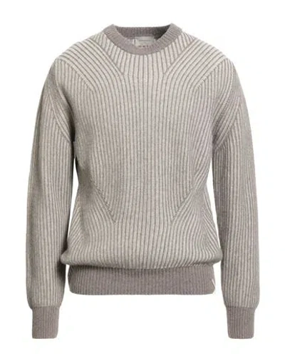Brooksfield Man Sweater Grey Size 40 Wool, Polyamide, Viscose, Cashmere In Gray