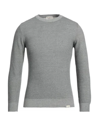 Brooksfield Man Sweater Grey Size 46 Cotton In Gray