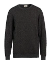 Brooksfield Man Sweater Midnight Blue Size 46 Virgin Wool, Polyamide In Grey