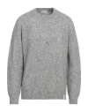 Brooksfield Man Sweater Grey Size 48 Alpaca Wool, Cotton