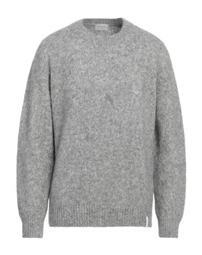 Brooksfield Man Sweater Grey Size 48 Alpaca Wool, Cotton In Grey