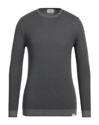 Brooksfield Man Sweater Lead Size 44 Virgin Wool In Grey