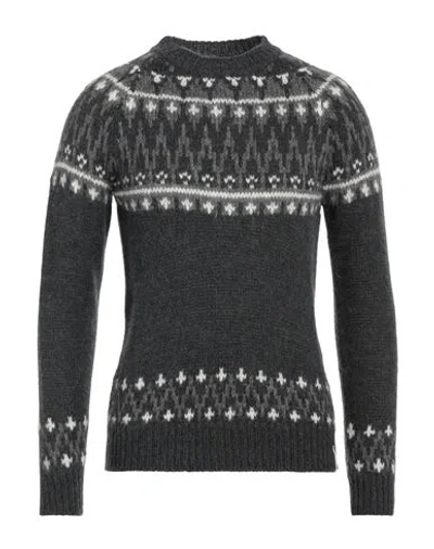 Brooksfield Man Sweater Lead Size 46 Acrylic, Alpaca Wool, Wool, Polyamide In Grey
