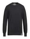 Brooksfield Man Sweater Lead Size 46 Virgin Wool In Grey