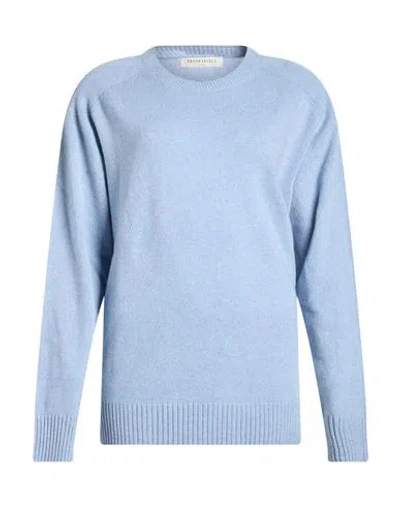 Brooksfield Man Sweater Light Blue Size 40 Cashmere
