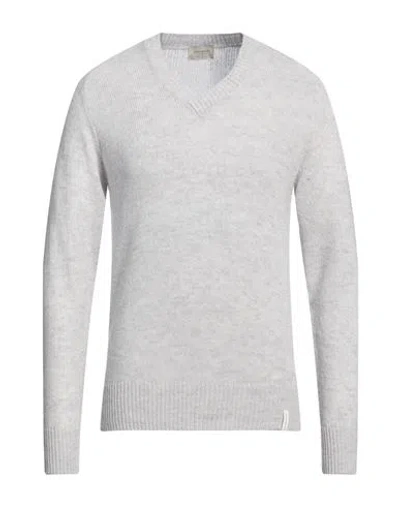 Brooksfield Man Sweater Light Grey Size 40 Wool