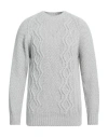Brooksfield Man Sweater Dark Brown Size 44 Virgin Wool In Grey