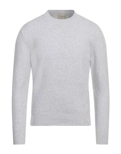 Brooksfield Man Sweater Light Grey Size 44 Cotton, Polyamide, Elastane