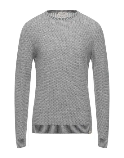 Brooksfield Man Sweater Light Grey Size 46 Wool, Viscose, Polyamide, Acrylic, Cashmere In Gray
