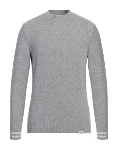 Brooksfield Man Sweater Light Grey Size 48 Virgin Wool, Polyamide