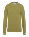 Brooksfield Man Sweater Lime Green Size 36 Wool, Polyamide