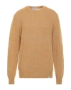 Brooksfield Man Sweater Marigold Size 44 Virgin Wool, Polyamide In Brown
