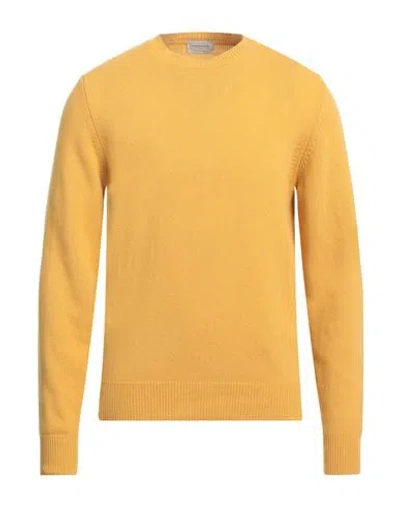 Brooksfield Man Sweater Marigold Size 48 Virgin Wool, Cashmere In Yellow