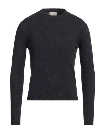 Brooksfield Man Sweater Midnight Blue Size 36 Cotton, Polyamide, Elastane In Blue