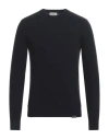 Brooksfield Man Sweater Midnight Blue Size 46 Wool, Cotton, Polyamide In Blue