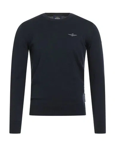Brooksfield Man Sweater Midnight Blue Size 3xl Cotton