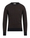 Brooksfield Man Sweater Midnight Blue Size 40 Virgin Wool, Acrylic, Wool, Viscose
