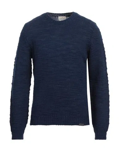 Brooksfield Man Sweater Midnight Blue Size 46 Cotton