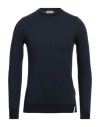 Brooksfield Man Sweater Midnight Blue Size 42 Wool, Cotton, Polyamide