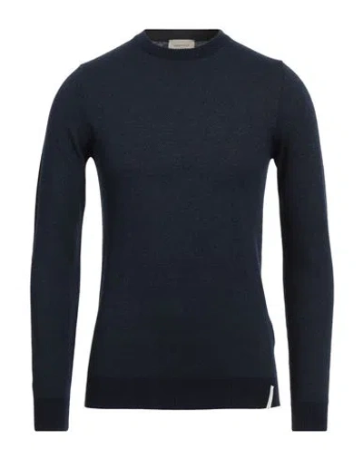 Brooksfield Man Sweater Midnight Blue Size 42 Wool, Cotton, Polyamide
