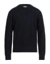 Brooksfield Man Sweater Midnight Blue Size 44 Virgin Wool