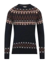 Brooksfield Man Sweater Midnight Blue Size 46 Acrylic, Alpaca Wool, Wool, Polyamide