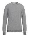 Brooksfield Man Sweater Midnight Blue Size 46 Cotton In Grey