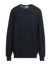 Brooksfield Man Sweater Midnight Blue Size 46 Virgin Wool In Blue