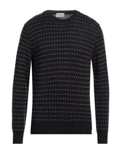 Brooksfield Man Sweater Midnight Blue Size 46 Virgin Wool, Acrylic, Alpaca Wool, Wool