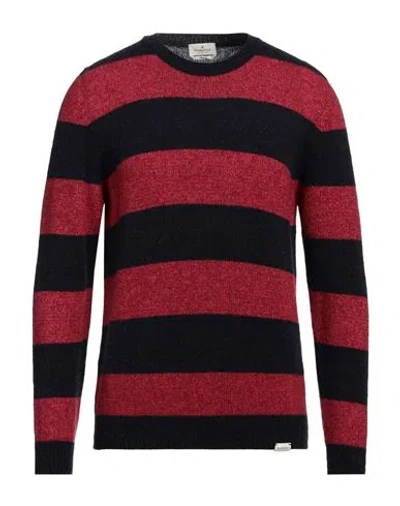 Brooksfield Man Sweater Midnight Blue Size 46 Virgin Wool, Polyamide