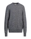 Brooksfield Man Sweater Midnight Blue Size 48 Virgin Wool, Polyamide, Cotton