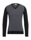 Brooksfield Man Sweater Midnight Blue Size 46 Wool, Polyamide