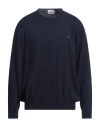 Brooksfield Man Sweater Midnight Blue Size 48 Cotton In Blue