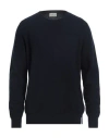 Brooksfield Man Sweater Midnight Blue Size 46 Virgin Wool
