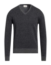 Brooksfield Man Sweater Midnight Blue Size 48 Virgin Wool In Blue
