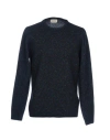Brooksfield Man Sweater Midnight Blue Size 50 Virgin Wool, Polyamide, Cotton, Wool In Blue