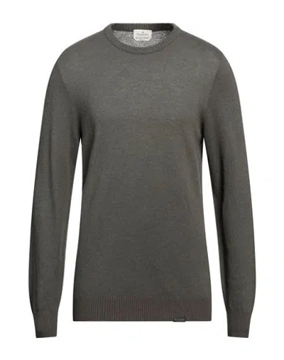 Brooksfield Man Sweater Military Green Size 36 Cotton, Wool, Polyamide