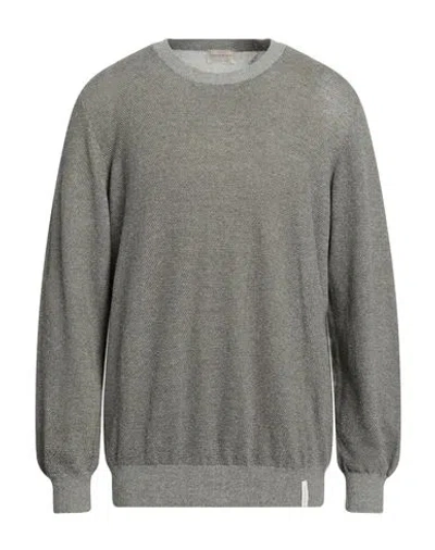 Brooksfield Man Sweater Military Green Size 48 Cotton