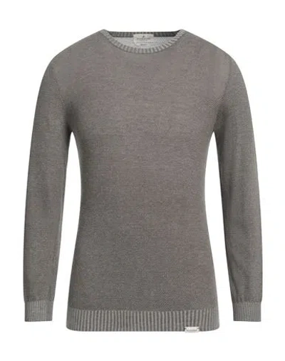 Brooksfield Man Sweater Military Green Size 46 Cotton