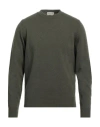 Brooksfield Man Sweater Military Green Size 46 Virgin Wool, Cashmere