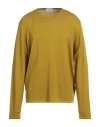 Brooksfield Man Sweater Marigold Size 46 Virgin Wool In Yellow