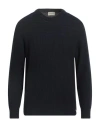 Brooksfield Man Sweater Midnight Blue Size 44 Wool, Cotton, Polyamide In Navy Blue