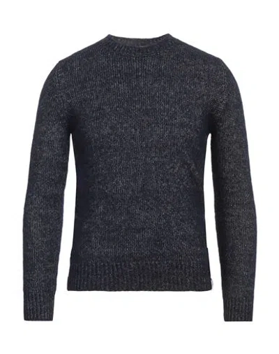 Brooksfield Man Sweater Navy Size 36 Alpaca Wool, Cotton