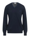 Brooksfield Man Sweater Navy Size 48 Cotton