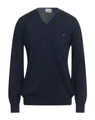 Brooksfield Man Sweater Navy Size 48 Cotton